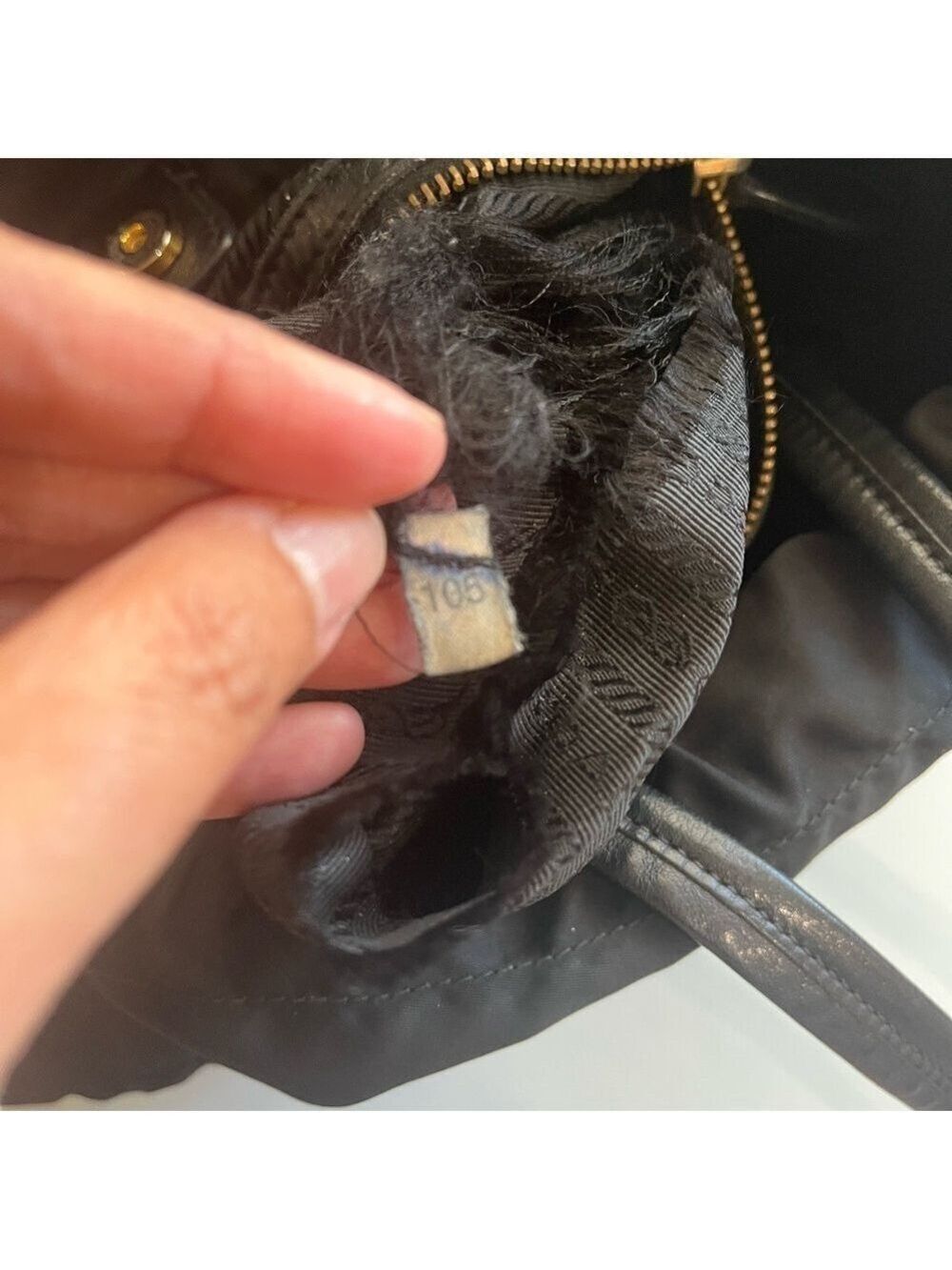 PRADA BLACK TESSUTO JACQUARD TOTE - Picture 10 of 15